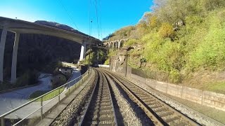 Gotthard Führerstandsmitfahrt Bellinzona  Airolo [upl. by Trescott717]