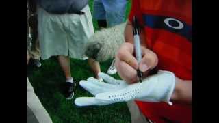 Rory McIlroy Hits Fan  Gives Him A Signed Glove  May 5 2012 [upl. by Codding]