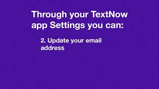 Change Your TextNow Account Info  Web [upl. by Lotson]