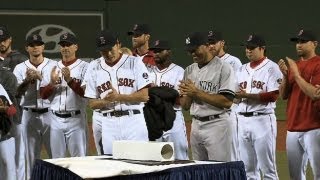 Red Sox honor Mo with pregame ceremony [upl. by Ramed]