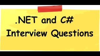 c and NET interview questions and answers  How are interview questions asked in NET interview [upl. by Nnagem]