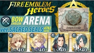 【Fire Emblem Heroes】BOW EMBLEM Deathless Run 4782  Faye Klein Virion Setsuna [upl. by Yanttirb]