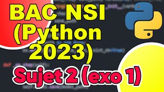 BAC NSI Pratique 2023 Sujet 2 Exo 1 Python  Trouver le plus grand élément et ses occurences [upl. by Greenwell]