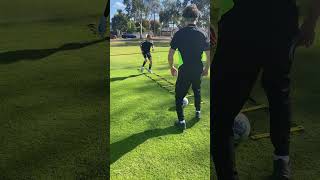 Working on footwork and firsttouch passing with this drill shorts trending football soccer yt [upl. by Bartholomeo62]