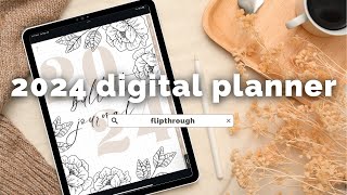 2024 DIGITAL BULLET JOURNAL FLIPTHROUGH  Best Digital Planner 2024 Free Digital Planner [upl. by Manvell732]