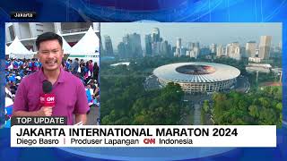 Keseruan Jakarta International Marathon 2024 [upl. by Derna848]