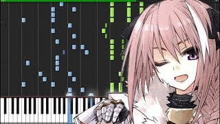 Eiyuu Unmei no Uta  Fate Apocrypha Opening  Piano Tutorial Synthesia [upl. by Aikcir]