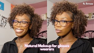 HOW TO Natural Makeup for Glasses  ft firmoo ♡ [upl. by Durrej]