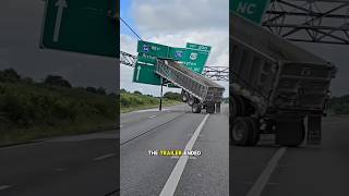 trailer stuck on the highwayshorts shortvideo [upl. by Adierf724]