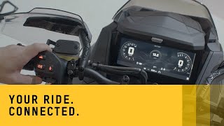 Ride connected SkiDoo 1025 Color Touchscreen Display [upl. by Oilime440]