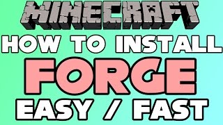 How To Install Forge for Minecraft 1112  19  110  Windows 7 8 amp 10  Download [upl. by Kobylak]