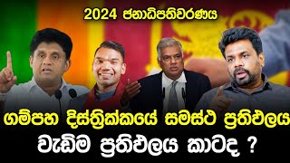 2024 ගම්පහ දිස්ත්‍රික්කයේ සමස්ථ ප්‍රතිඵලය  2024 Gampaha District Election Results  Prediction [upl. by Marbut]