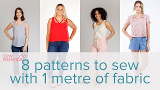 8 Patterns to Sew with 1 Metre of Fabric [upl. by Victoria]