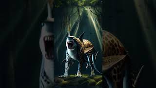 Ai Generator shark  creatures formed by fusing different species hybrid aiart aianimation [upl. by Anawak]