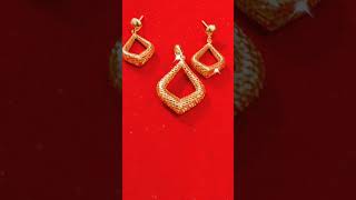 DAILY USE LOCKET AND EARRING  GOLD SET DESIGN  PRICE AND WEIGHT trending gold earring [upl. by Anitahs]