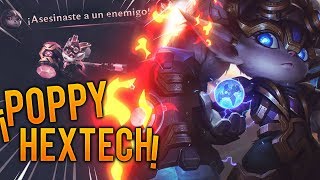 ¡Poppy Hextech Nuevo Skin  Terrible Equipo Desertor  Poppy Hextech Pbe S8 [upl. by Yentroc]