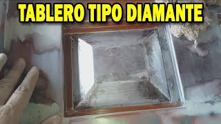 Como hacer un tablero de lamina tipo diamante [upl. by Bracci]