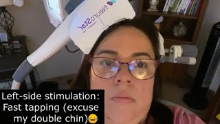 Transcranial magnetic stimulation TMS Day 4 for depressionanxiety dreading going back to work [upl. by Hemminger256]