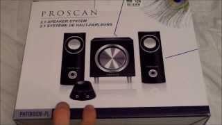 Proscan 21 Speaker System Unboxing and Review [upl. by Gae]