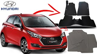 Hyundai HB20  Comparativo Jogo de tapetes OEM X Supremo Tapetes MercadoLivre [upl. by Nicolella]