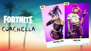 NEW Fortnite Coachella Event amp Leaked Skins Release Date [upl. by Ellek]