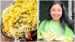 Cheesy Maggi🍝Sizzler🔥😱😱 Fun2oosh Food [upl. by Lilac]