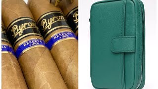 1000 Subscribers Peter James Case Byron 21st Century Elegantes Review  Cigar review [upl. by Llertniuq587]