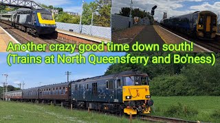 Trains at North Queensferry and at the Boness Diesel gala 250524 [upl. by Eehtomit]