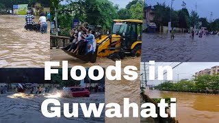 Floods in Guwahati 50824 [upl. by Shermie]