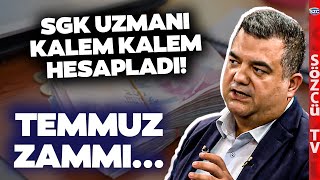 Kök Maaş SSK BağKur Memur SGK Uzmanı Temmuz Zammı Enflasyon Farkını Hesapladı [upl. by Deragon]