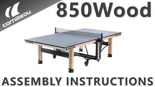 Cornilleau 850 Wood Ping Pong Table  Assembly Instructions [upl. by Mitzi268]