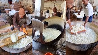 Famous Petha Of Agra🤩🤩 इस से ज्यादा सफाई से मिठाई पूरे भारत मे नही बनती😳😳  Indian Sweets [upl. by Joela]