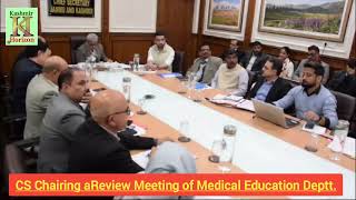 CS Chairing aReview Meeting of Medical Education Deptt [upl. by Bergstein197]