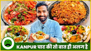 Kanpur Special Chaat Street Food  Basket Chaat Gol Gappe amp More  Veggie Paaji [upl. by Hasheem]