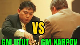 SERU GM utut adianto vs GM Anatoly karpov [upl. by Eurd]