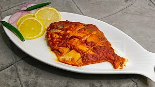 Best Recipe For Seafood Lover • Tandoori Pomfret Fry In Oven • Yummy And Tasty Pomfret Recipe • [upl. by Jacobsohn]