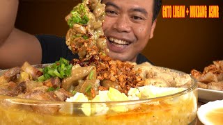 GOTO LUGAW  BEEF SMALL INTESTINE  LECHON KAWALI  BEEF TRIPE  MUKBANG ASMR [upl. by Glover]