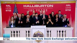 Halliburton Company NYSE HAL Rings the NYSE Opening Bell [upl. by Nahgrom679]