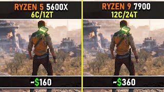 Ryzen 5 5600X vs Ryzen 9 7900  10 CPU Intensive Games Tested  How Much Performance Can You Gain [upl. by Helprin970]