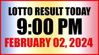 Lotto Result Today 9pm Draw February 2 2024 Swertres Ez2 Pcso [upl. by Seagraves]