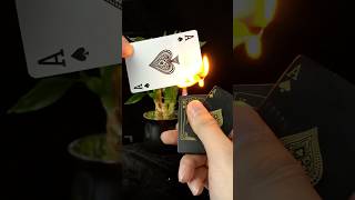 Ace of Spades vs our Spades Card Lighter ♠️⚜️lighter cards ace lighters fire burn flame [upl. by Bourn]