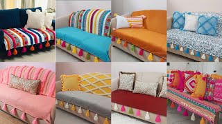 8 Type Of Sofa Covers Old Saree Old Bedsheet Unused Fabric Convert Into Designer [upl. by Haduhey260]