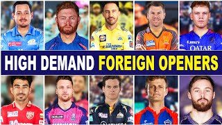 Top Foreign Openers in High Demand for IPL 2025 Auction 🔥  criczip [upl. by Alamap717]