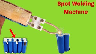 How to Make Simple Spot Welding Machine using dc Power supply [upl. by Gonnella]