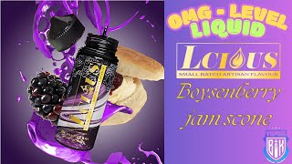 Lcious Boysenberry jam scone liquid review Oh my god so GOOD [upl. by Earahc]