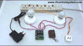 2 Channel DC RF Remote Control Momentary On Off Switch [upl. by Sergius]