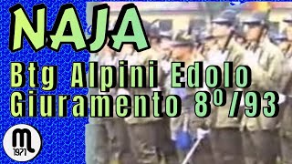 Naja Giuramento 8° scaglione 1993  Btg Alpini Edolo Merano BZ [upl. by Thad]