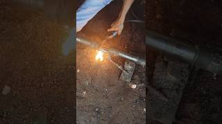 welding on 50mm round saftin welding kaise welding kre shorts welding tricks tips [upl. by Eibba]