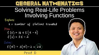 Solving RealLife Problems Involving Functions  Problem Solving  Functions  General Mathematics [upl. by Josefa]