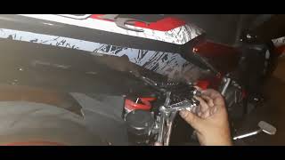 LC135  Pasang Footrest Ego  Hypertech Bracket Exhaust [upl. by Nudd]